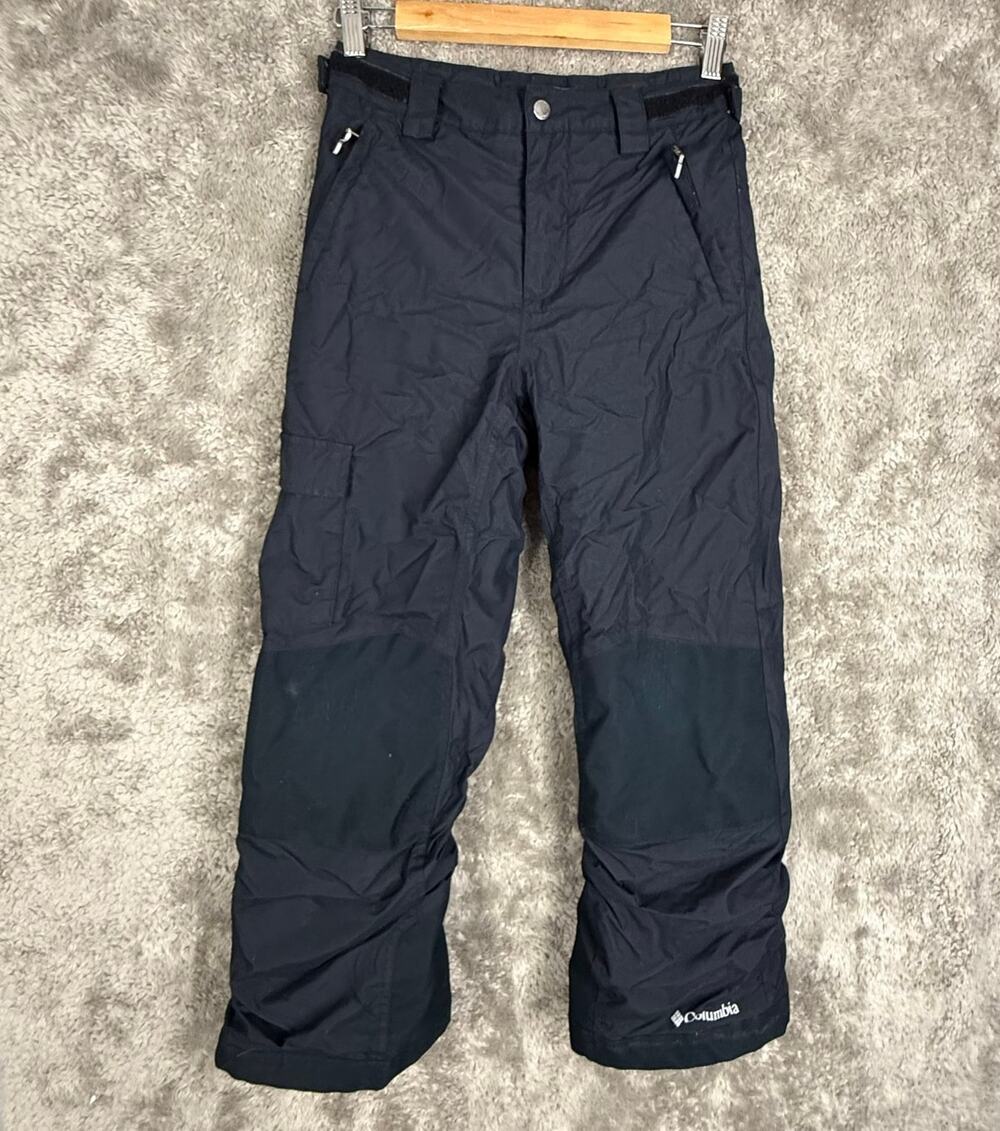 Columbia Bugaboo Black Snow Ski Pants M Medium 10 12 Boys Girls Omni-Tech